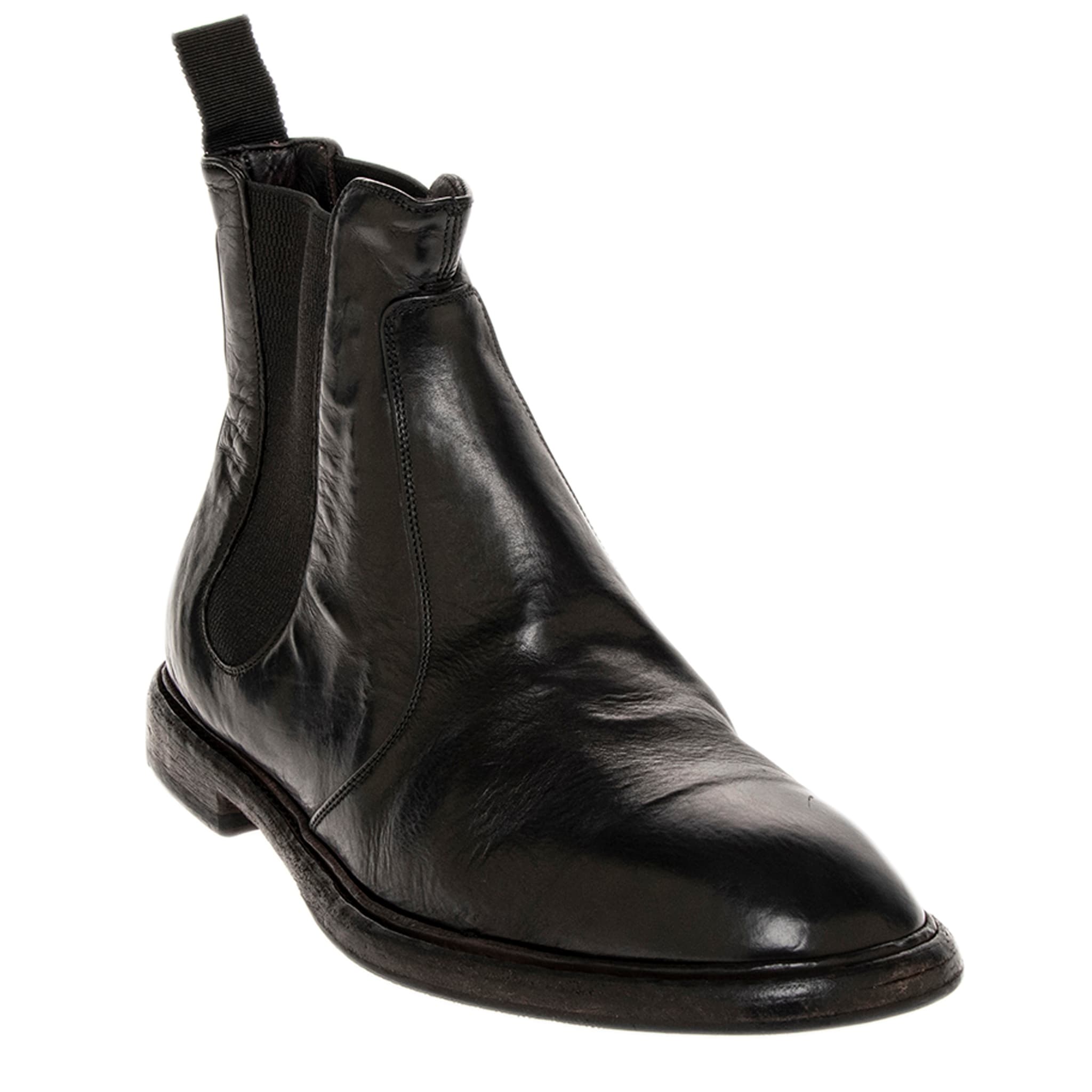 Dolce & Gabbana Black Chelsea Boots Leather Slip On Shoes Dolce & Gabbana Leather Chelsea Boots - Black Boots, Shoes  main image 2