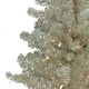 preview thumbnail 3 of 6, Sheer Champagne Artificial Tinsel Christmas Tree - 7 ft Clear Light - 7 Foot