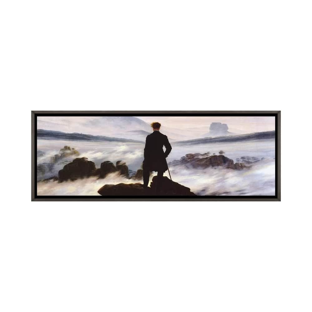 iCanvas "The Wanderer Above The Sea of Fog" by Caspar David Friedrich Framed