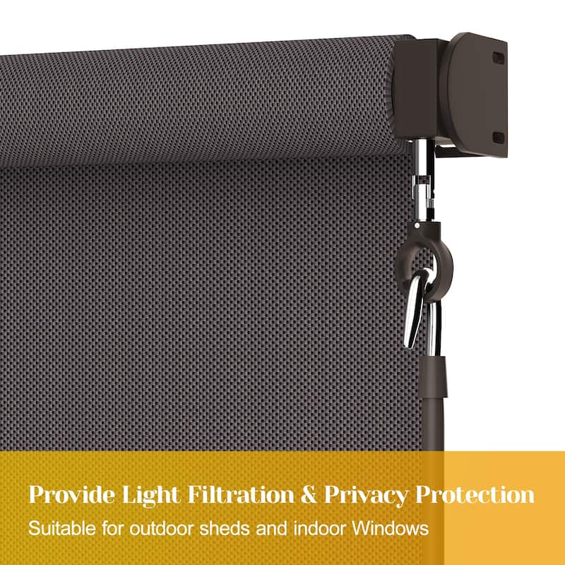 6'W X 6'H Outdoor Roller Shade with 95% UV Protection