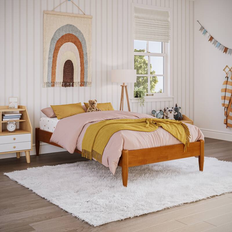 AFI Pasadena Basic Platform Bed Frame - Light Toffee - Twin