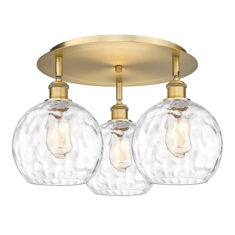 Innovations Lighting 516-3C-11-20 Athens Water Glass Flush Athens