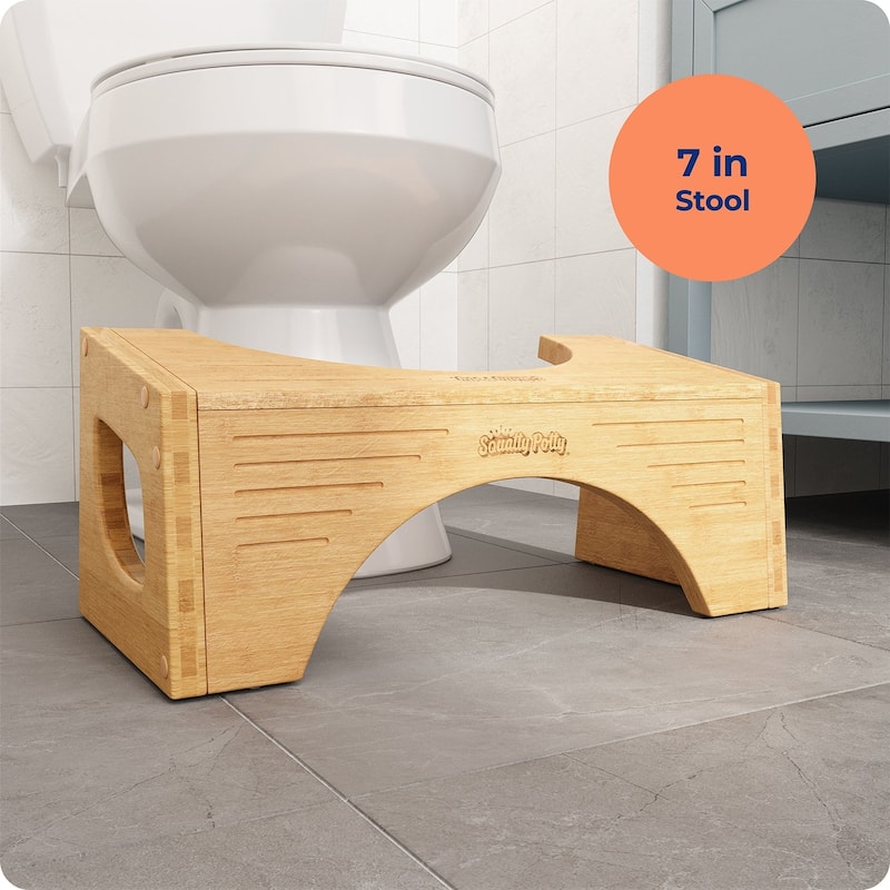 Squatty Potty The Original Toilet Stool - 7" and 9", Brown
