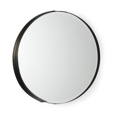 Adelaide Metal Scalloped Edge Round Mirror