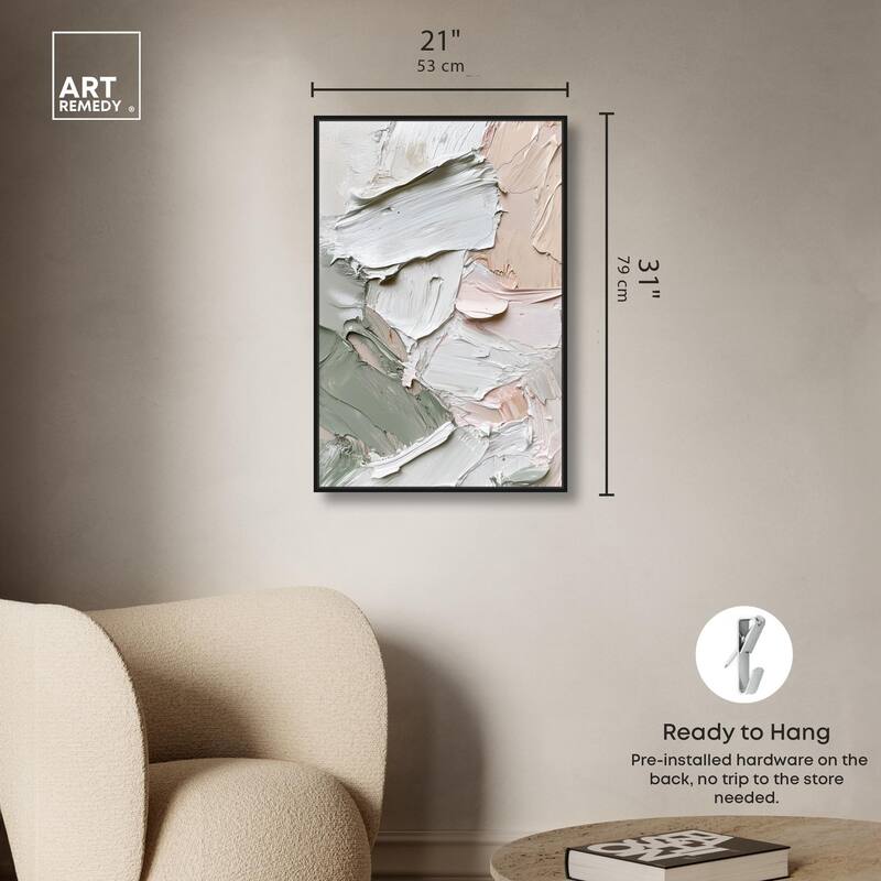 Creamy Contours I Canvas by Art Remedy