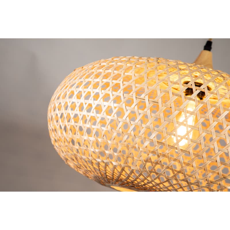 Wicker Rattan Pendant Light