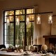 preview thumbnail 1 of 9, Alva Modern 5-Light Black Gold Chandelier Glass Linear Island Lights for Dining Room - 36" L x 3" W x 8" H