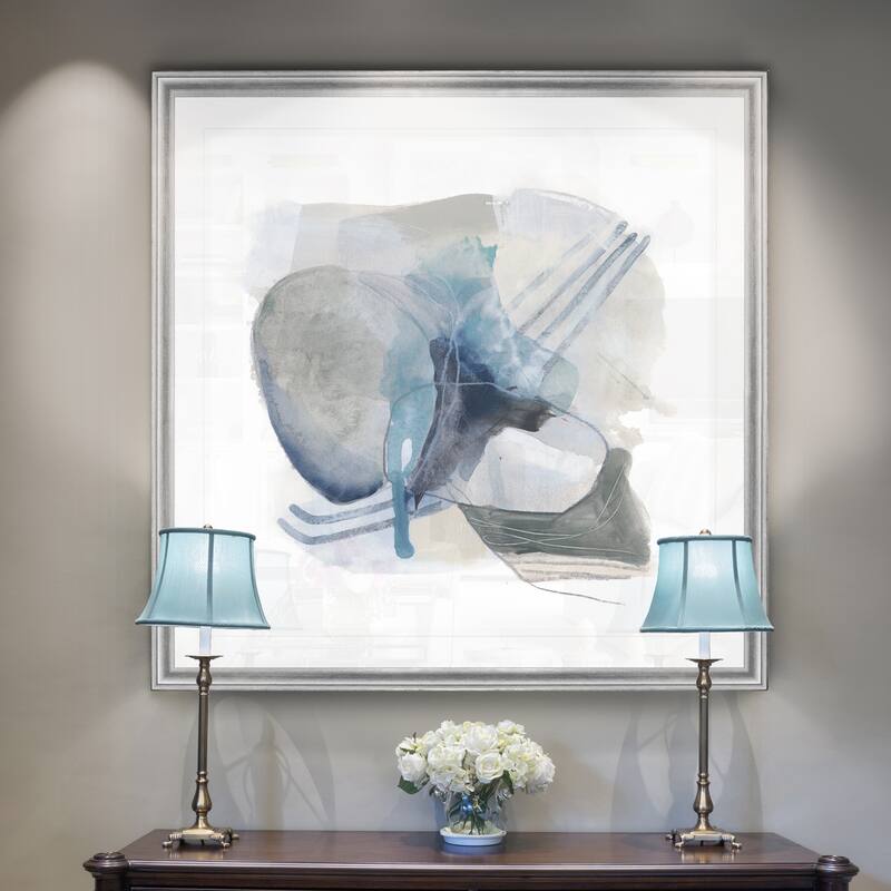 Stone Ellipses II -Black Framed Print