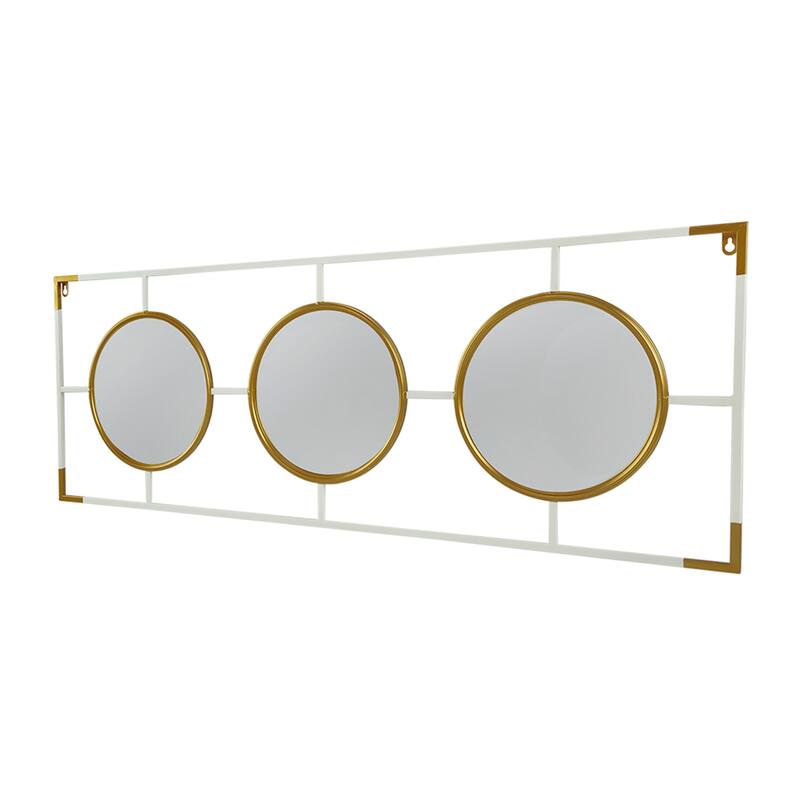 Gold And White Frame With Mirror