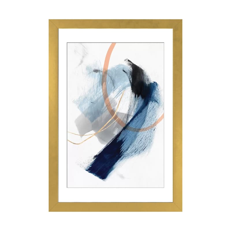 iCanvas "Foreshadow I " by PI Studio - Gold - 24x16x1