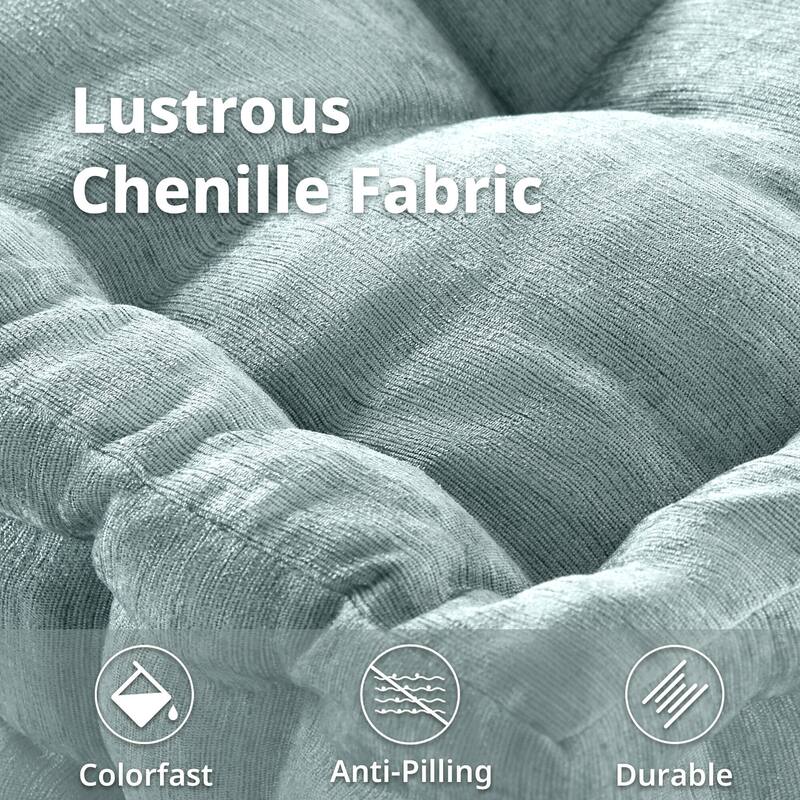 Intelligent Design Azza Poly Chenille Square Floor Pillow Cushion