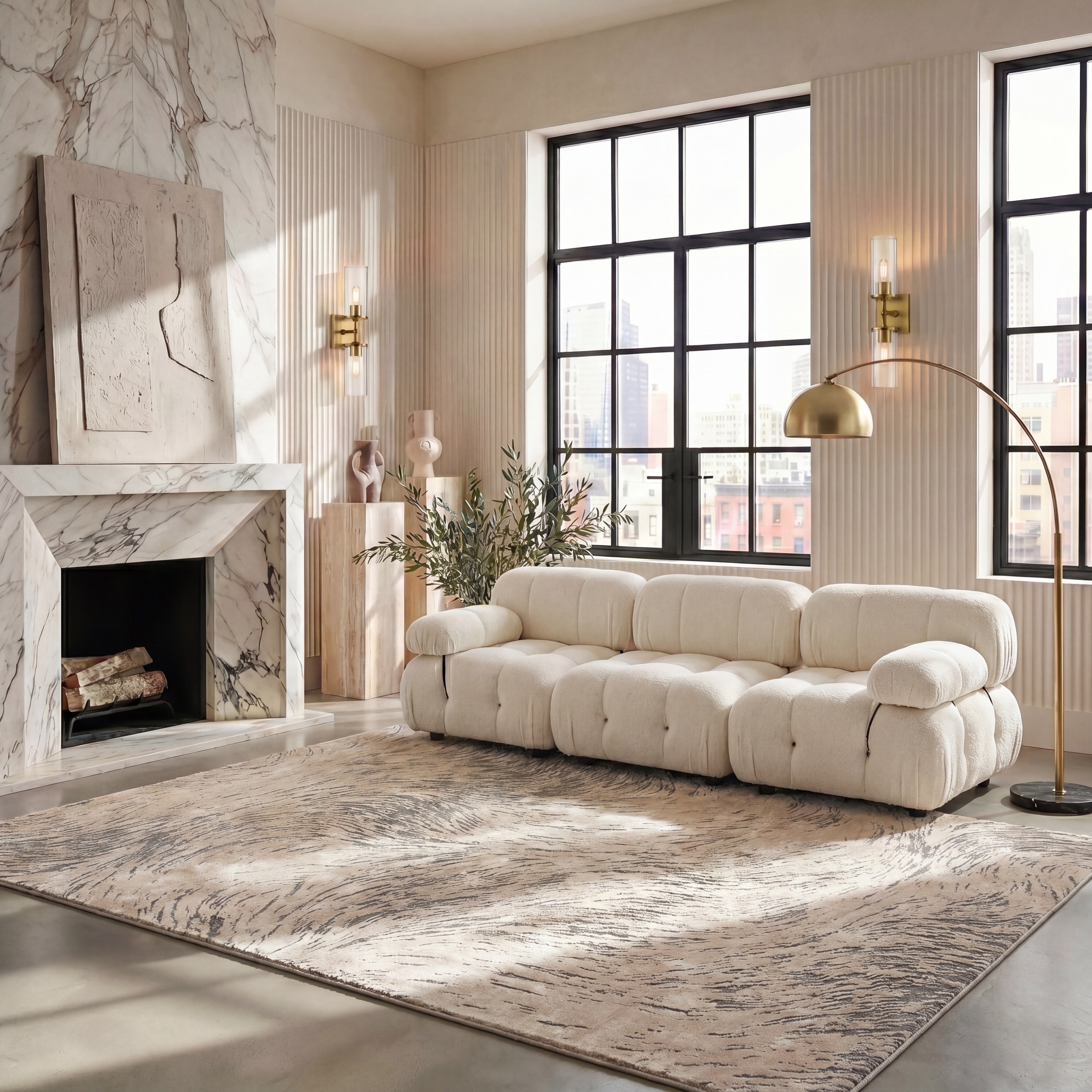 SAFAVIEH Meadow Lindita Modern Abstract Rug
