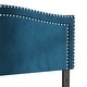 preview thumbnail 5 of 17, CraftPorch Velvet Nailhead Trim Upholstered Adjustable Headboard