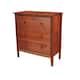 Adeptus Pecan-finished Solid Wood 3-drawer Chest