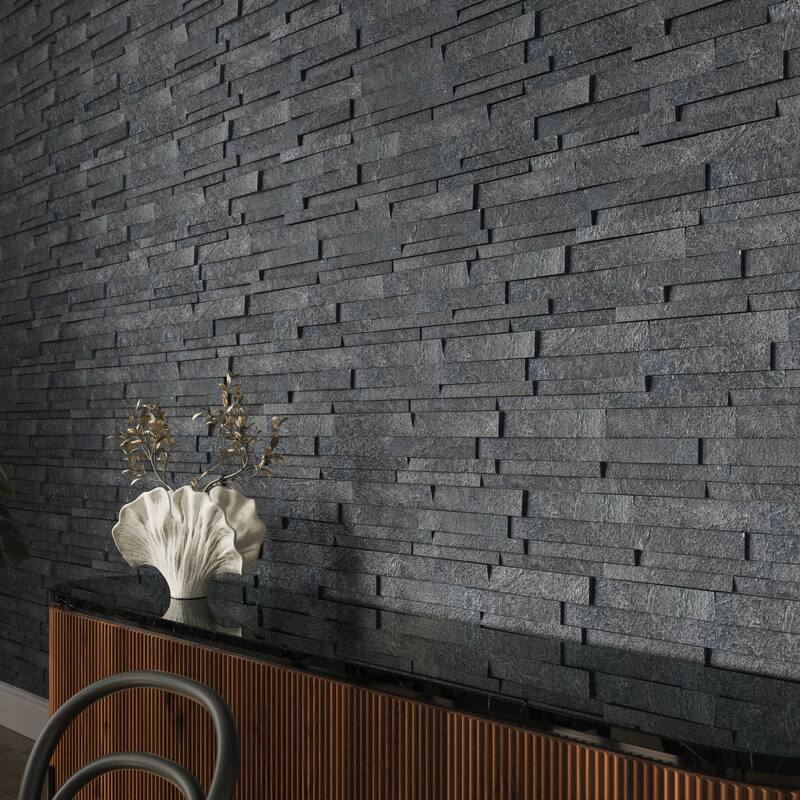 Linear Lines 6 in. x 12 in. Split Face Slate Wall Tile
