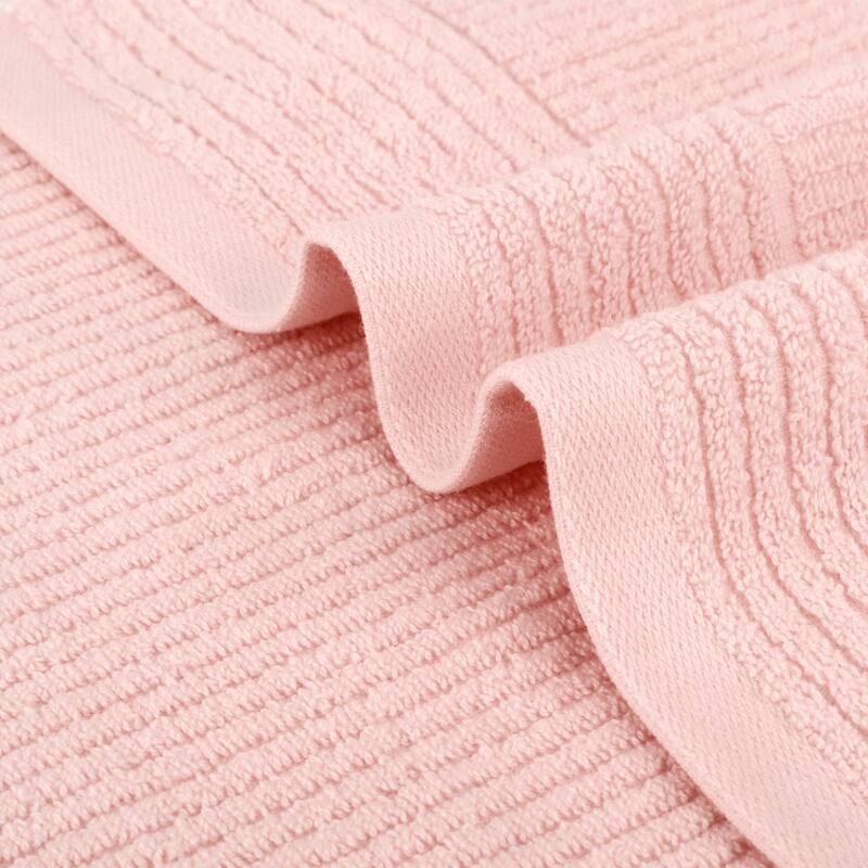 Solid Striped Bath Hand Towels, Soft Absorbent Cotton Hand Towel Sets for Kitchen, Hotel, Spa