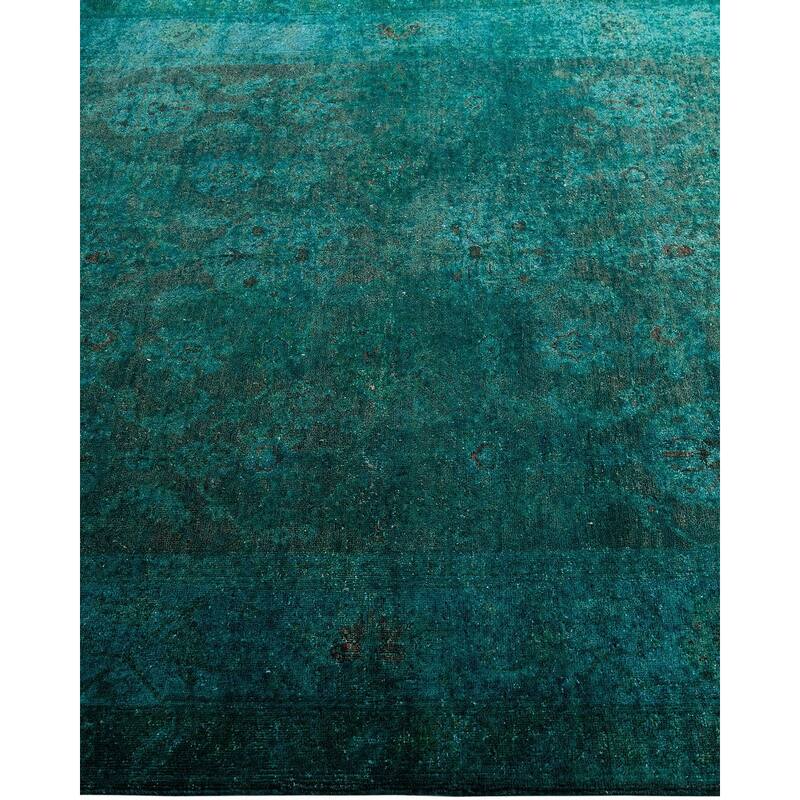 Fine Vibrance One-of-a-Kind Hand-Knotted Area Rug - Green, 4' 1" x 5' 10" - 4' 1" x 5' 10"