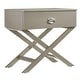 preview thumbnail 1 of 51, Xavier 1-drawer Nightstand Silver