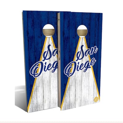 San Diego Triangle Baseball Outdoor Cornhole Board Set