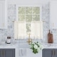 preview thumbnail 11 of 13, Archaeo Slub Textured Linen Blend Cafe Curtain Pair 56" x 24" - Ivory