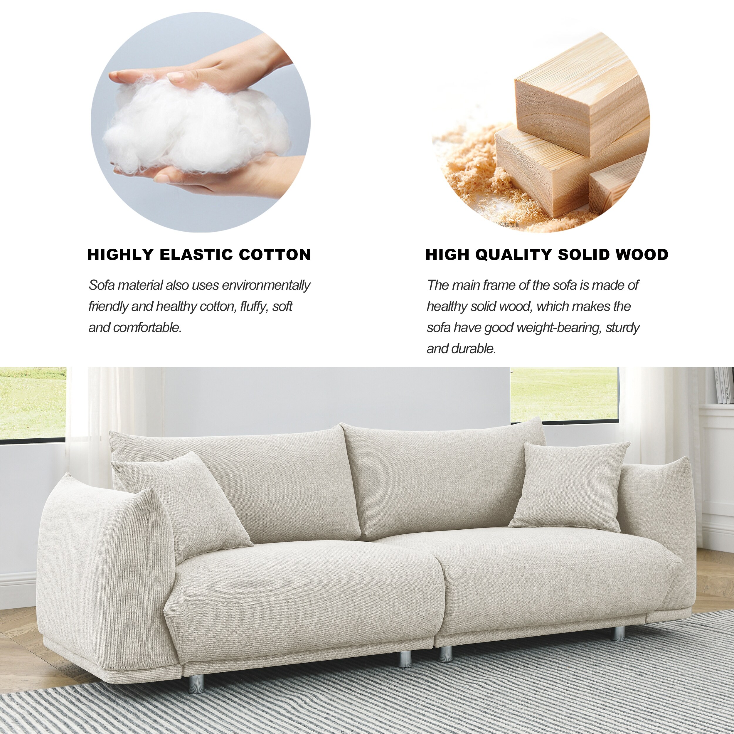 Cotton sofa cushions outlet