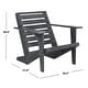 preview thumbnail 5 of 8, SAFAVIEH Lanty Grey Adirondack Chair