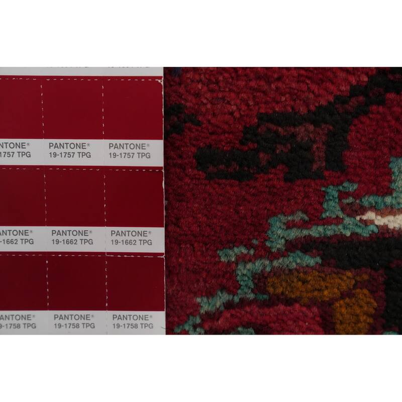 Hand Knotted Oriental 100% Wool Carpet Traditional Medallion Red Heriz Area Rug - 12' 9'' X 10' 4''