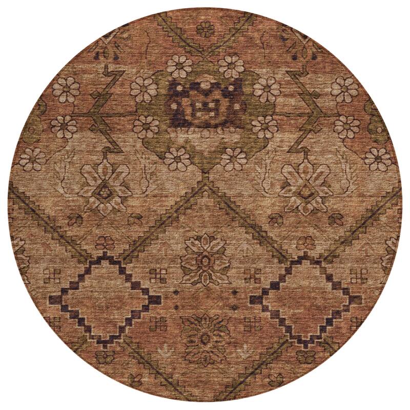 HomeRoots Floral Transitional Rectangle Outdoor Rug