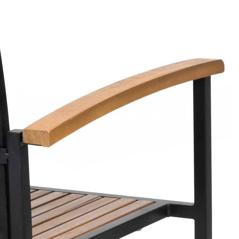 Industrial Chic Dining Chairs Set of 2