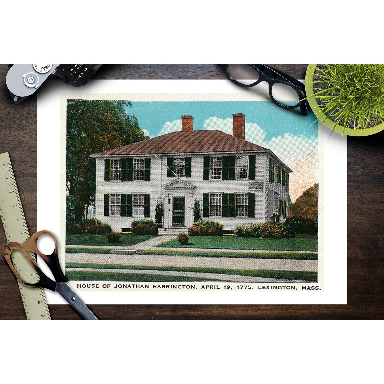Shop Lexington Massachusetts Exterior View Of The Jonathan Harrington House Art Print Multiple Sizes Available Overstock 27906035