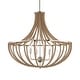 preview thumbnail 1 of 9, Uttermost Lovelock 4 Light Rope Empire Chandelier - 27.5"W x 27.5"D x 24.25"H