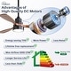 preview thumbnail 197 of 199, 42“/52"/60"/48" Noiseless Walnut Wood Ceiling Fan with Remote Control, Integrated Light Optional