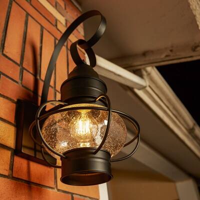 1- Light Outdoor Wall Lantern Light - 9"x10.72"x17.51"
