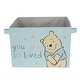 preview thumbnail 2 of 2, Lambs & Ivy Disney Baby Winnie the Pooh Blue Foldable Storage Basket/Container