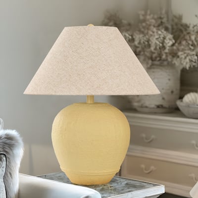 Global Accent Ceramic Table Lamp with Linen Shade