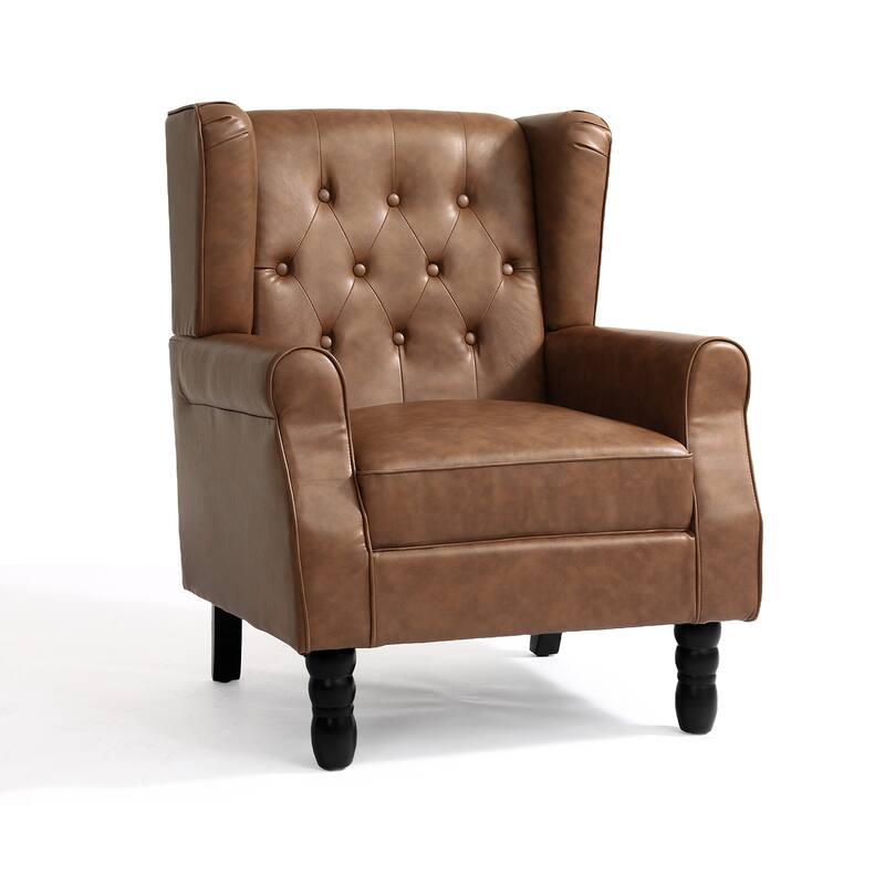 Modern Classic Button Tufted Accent Chair Upholstered Armchair