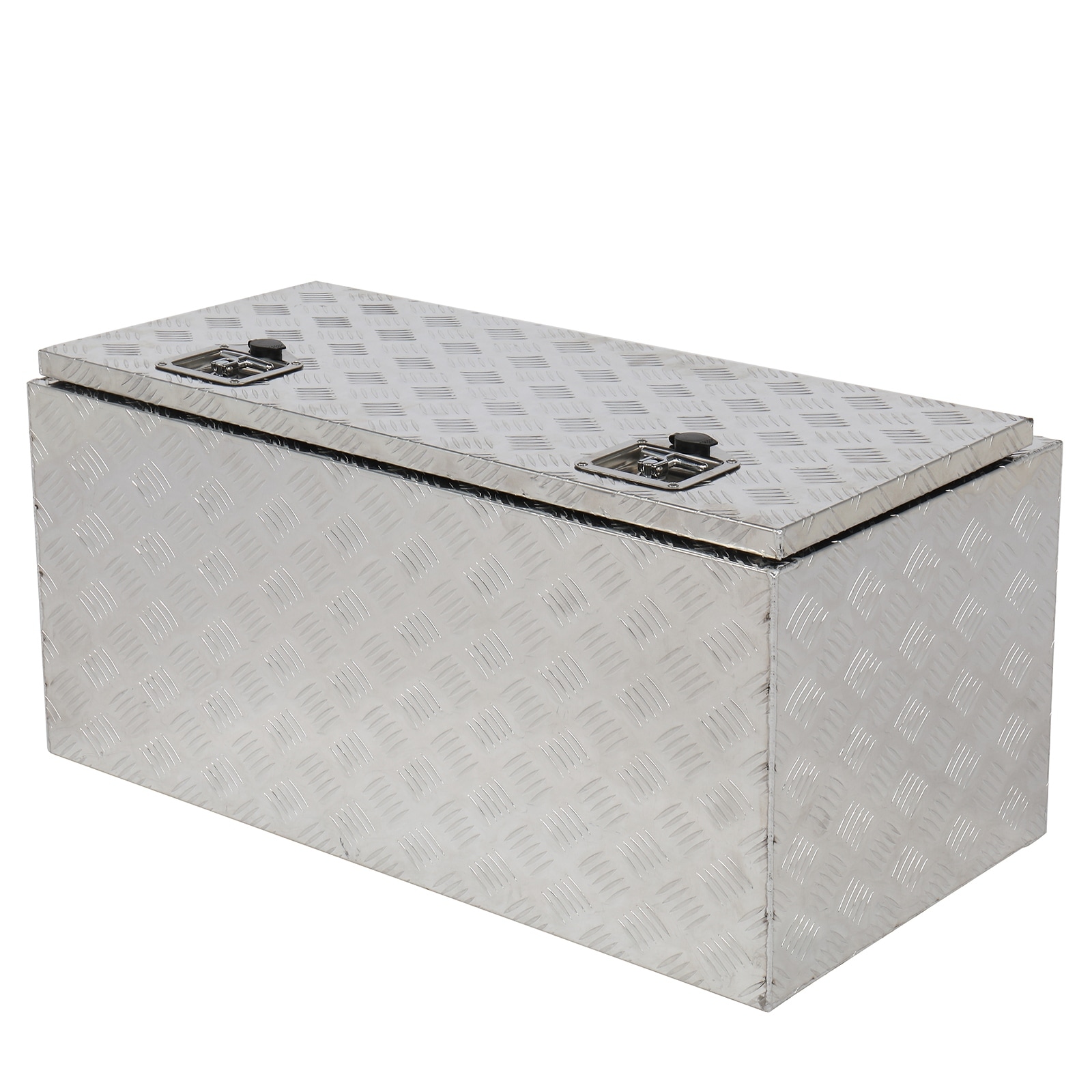 36" Aluminum Under Body Toolbox 5 Bar Tread Silver - N/A