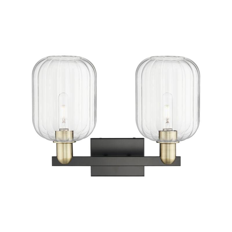 Innovations Lighting Downtown Urban - Preston - 2 Light 16" Jar Shade Bath Vanity Light