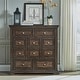 preview thumbnail 1 of 5, Big Valley Brownstone Distressed 10 Drawer Chesser 10-drawer