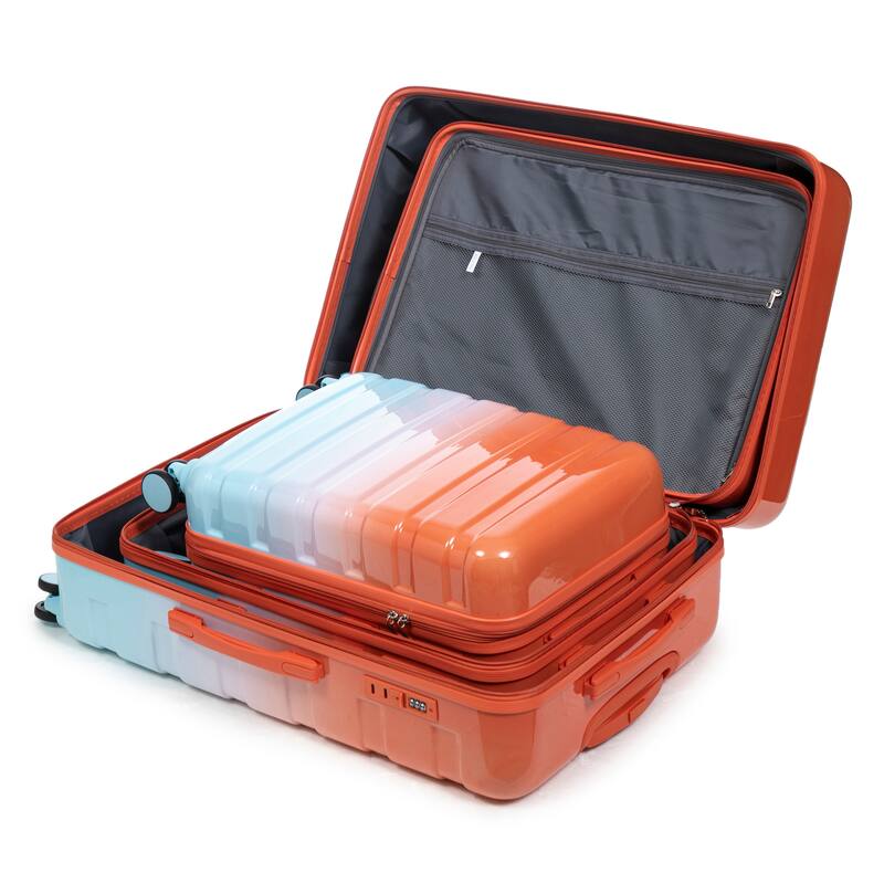 Luggage Sets 3 Piece Hardside Suitcase with Spinner Wheels TSA lock