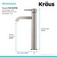 preview thumbnail 3 of 20, KRAUS Ramus Tall Single Handle 1-Hole Vessel Bathroom Faucet