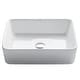 preview thumbnail 2 of 19, Kraus Elavo 19 inch Rectangle Porcelain Ceramic Vessel Bathroom Sink White