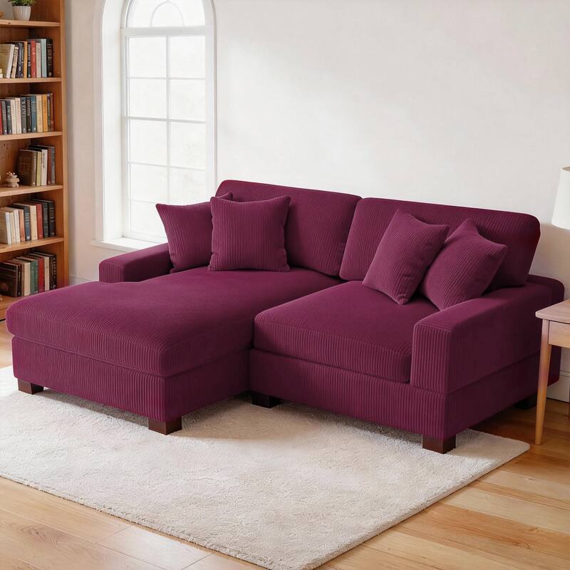 Oversized L-shaped Modular Sectional Sofa with Chaise Lounge