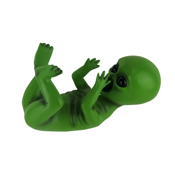 Thirsty Invader Green Alien Wine Bottle Holder - 6 X 10 X 4.75 inches