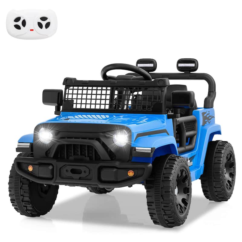 Costway 12V Kids Ride on Truck Car Battery Powered Electric Vehicle - See Details - Blue