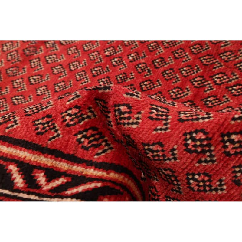 ECARPETGALLERY Hand-knotted Andelz Red Wool Rug - 3'3 x 10'2