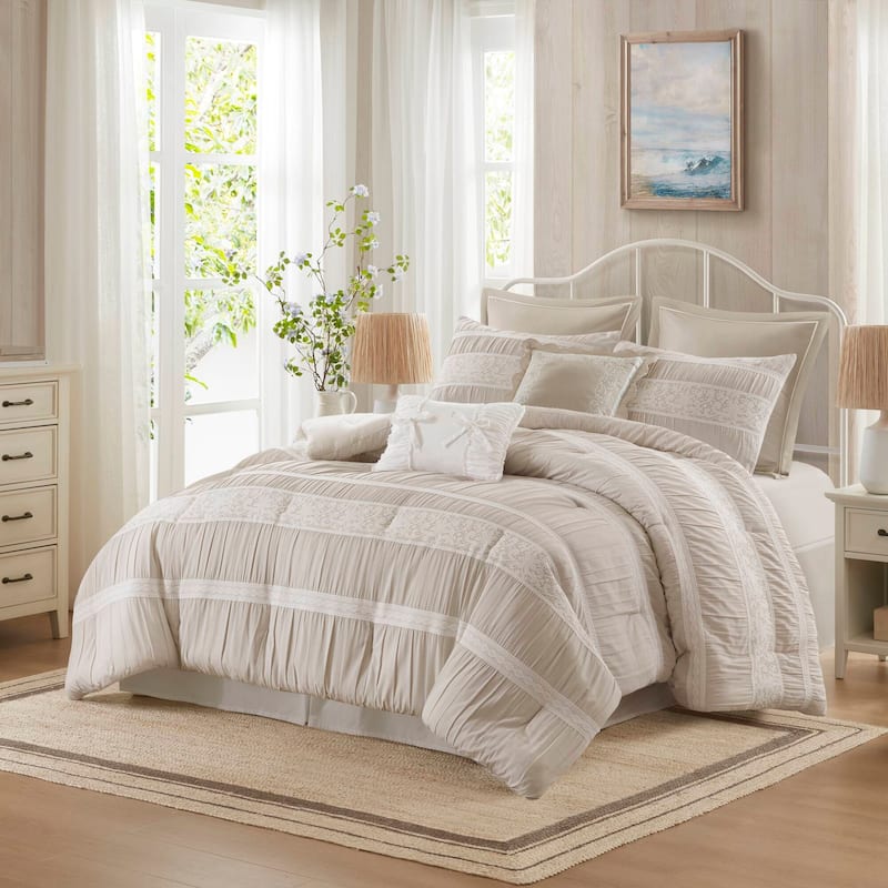 Madison Park Perryn 7 Piece Jacquard Comforter Set