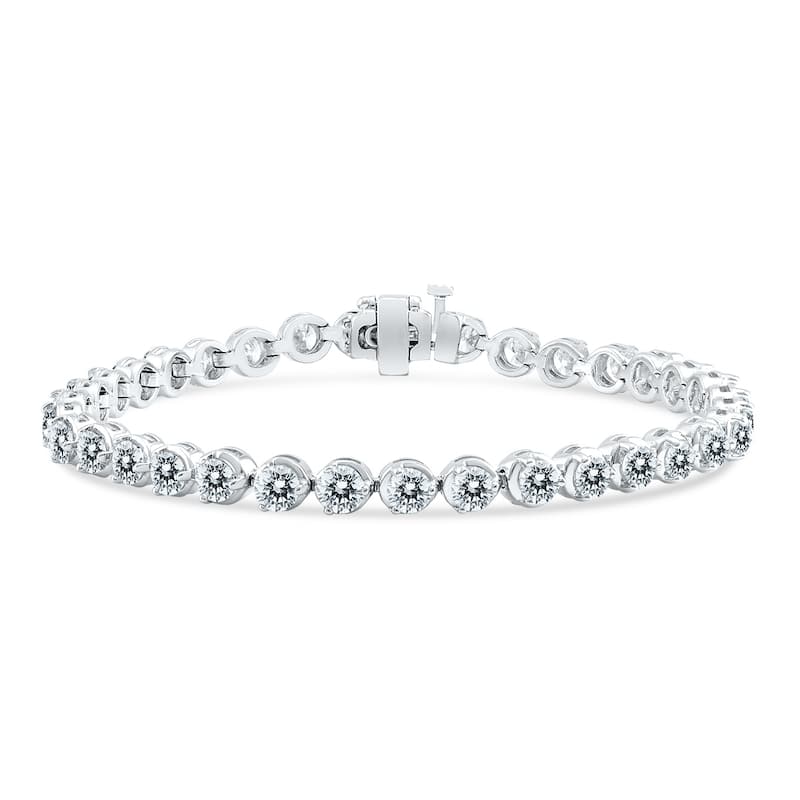 Marquee 7 Carat TW Classic Diamond Tennis Bracelet in 14K White Gold