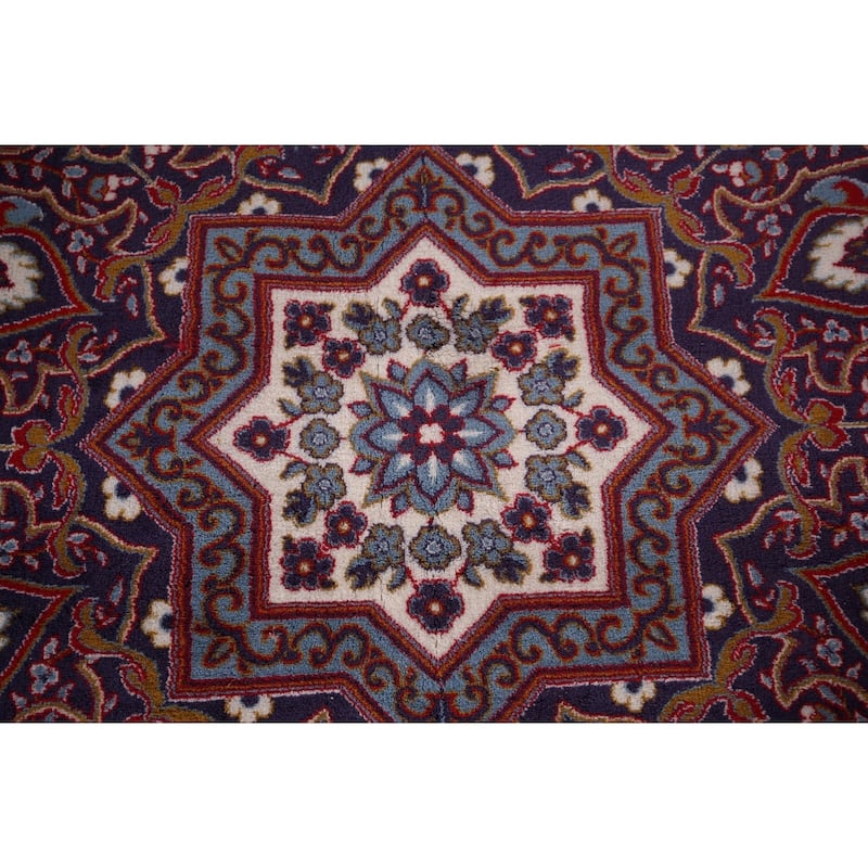 Victorian Style Red Kashan Turkish Rug Machine Made Traditional Carpet - 9'9" x 13'0"