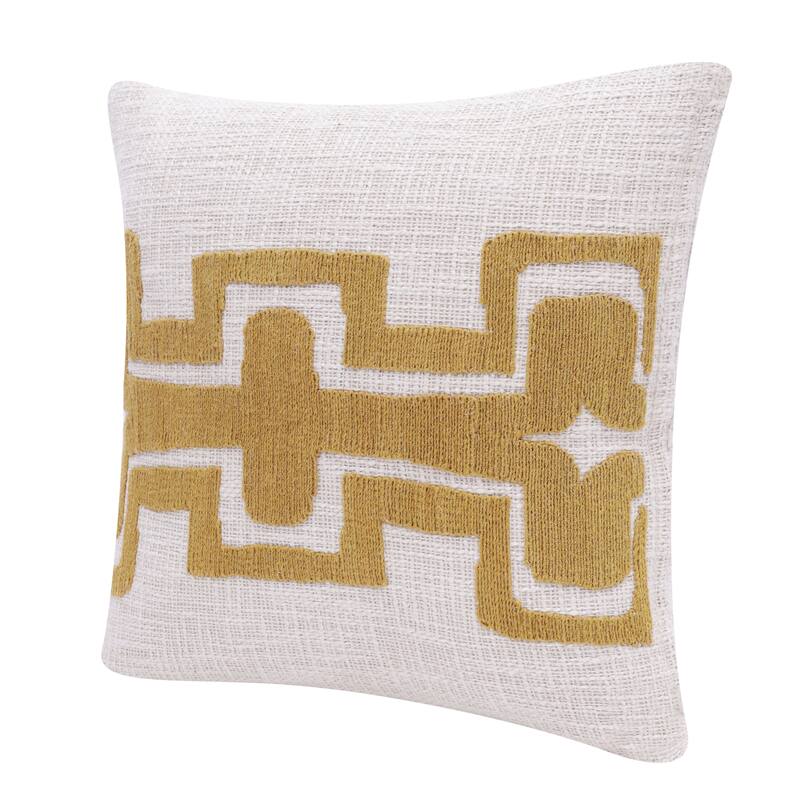 Sevita Geometric Handmade Decorative Throw Pillow